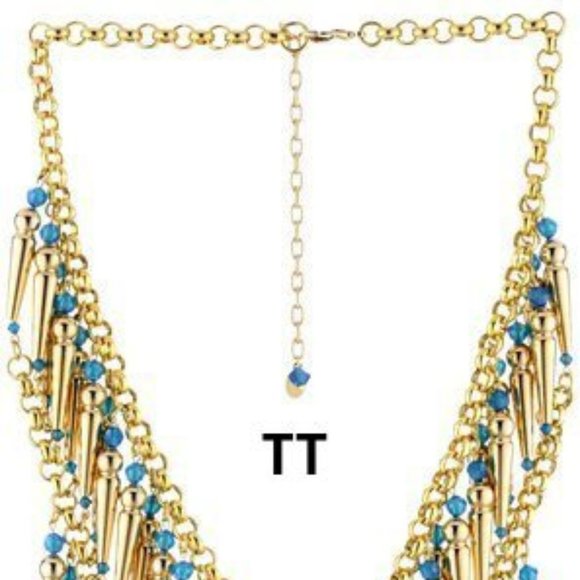 Topkapi Tarina Gotham wAtErFaLL Swarovski Tarantino New necklace dustbag - Picture 6 of 6